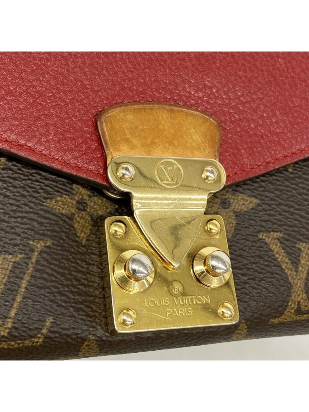Louis Vuitton Wallet Monogram Portefeuille Pallas Brown Cerise - Picture 9 of 10